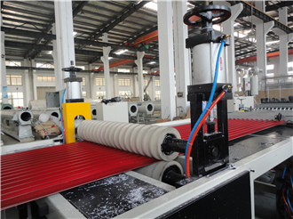 wavy tile extrusion line