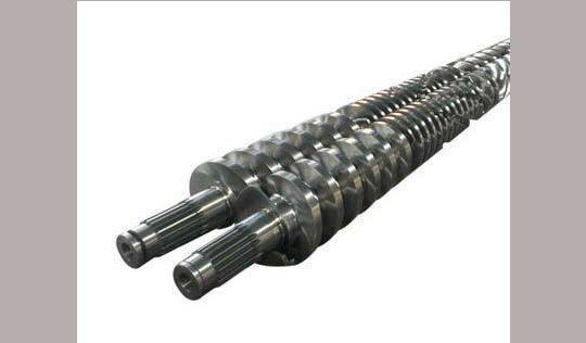 Conical twin screw 