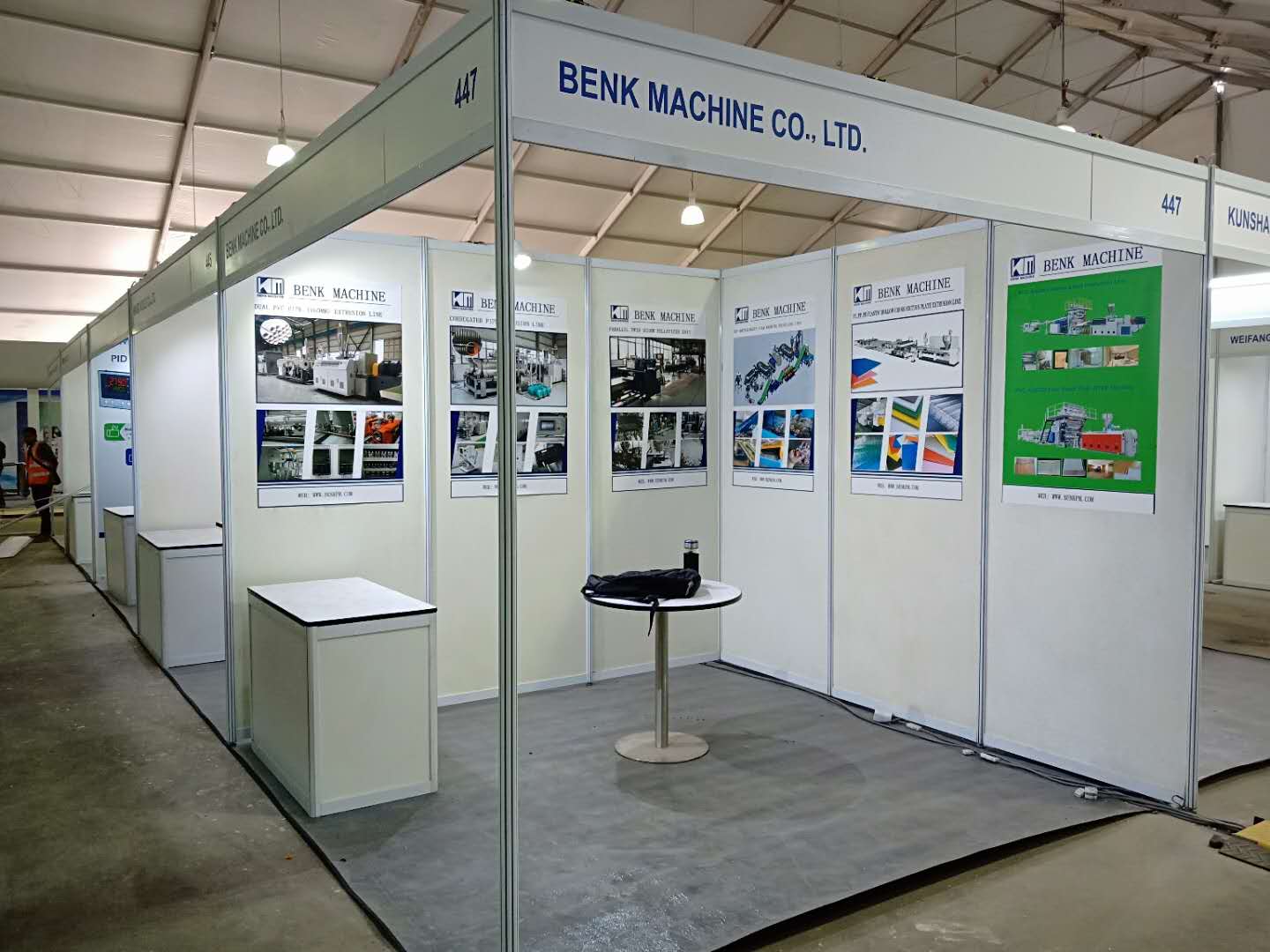 Benk machinery stand number