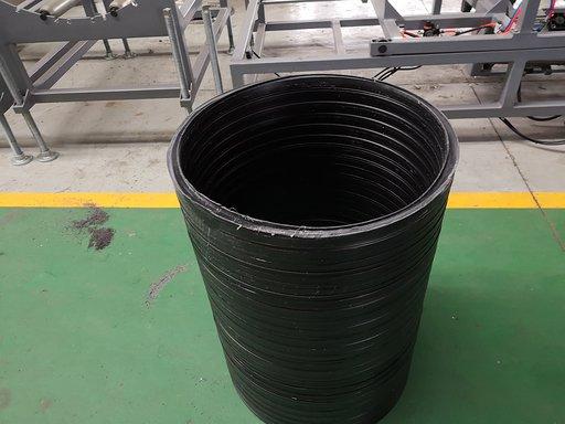black HDP hollow wall winding pipe