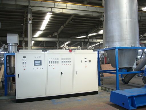 Electrical cabinet and control system plastic recycling line