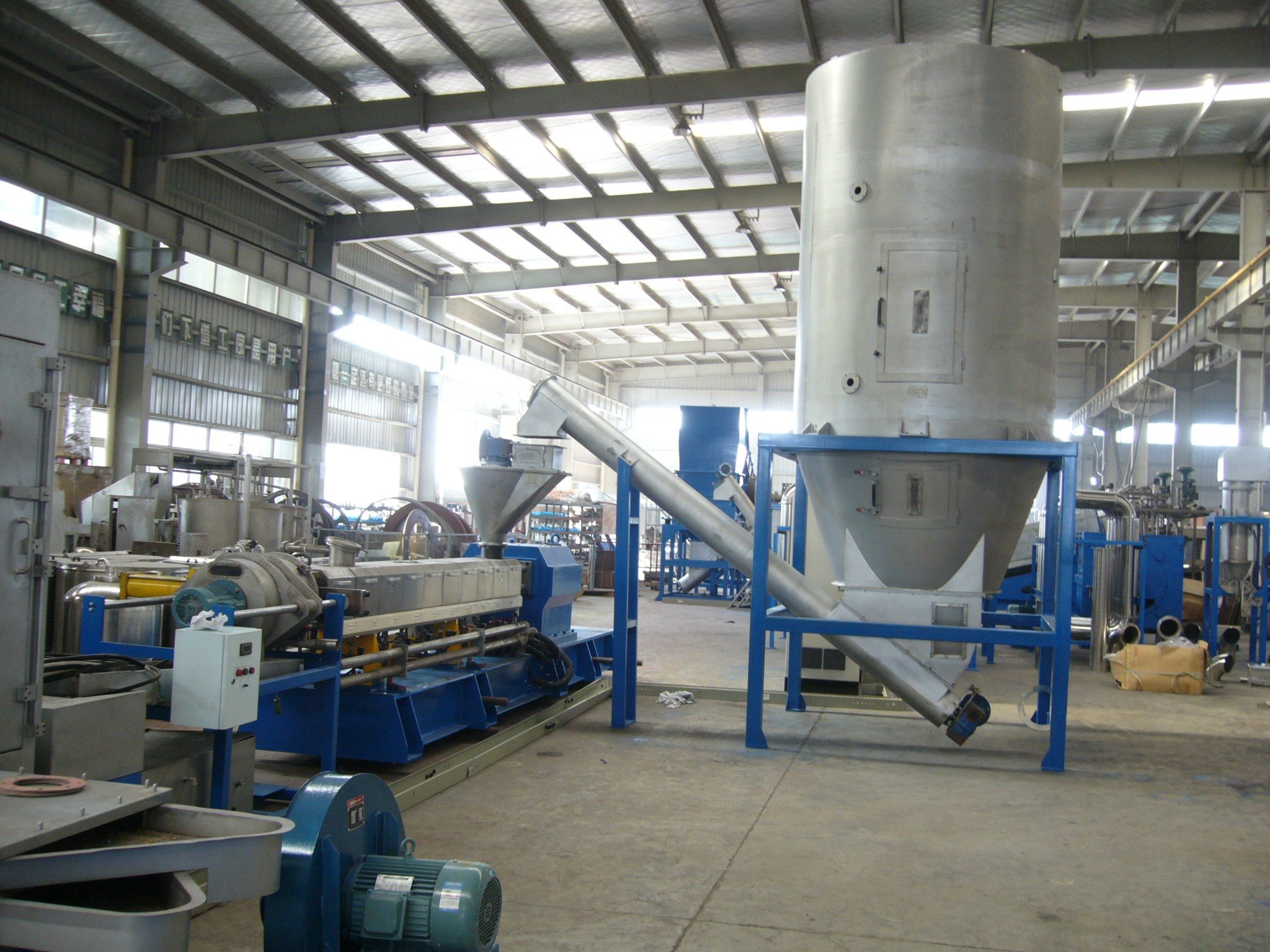 PE PP Film processing line with pelletizing line