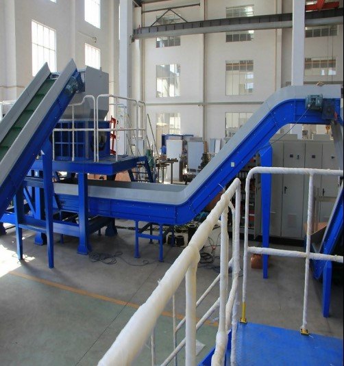  Shot of PE film recycling line