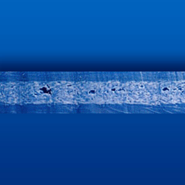 Structural foam cross-section showing foamed layer and outer crust source