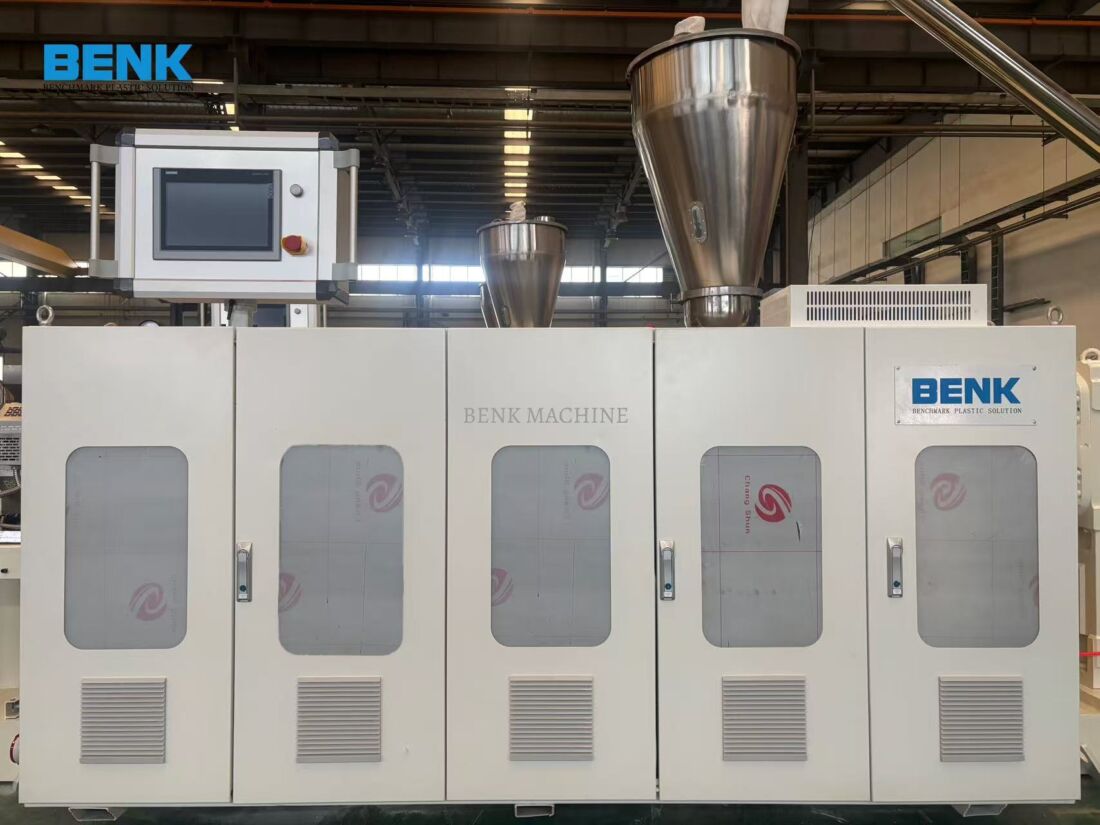 دو برابر تولید اکستروژن لوله PVC خط اصلی ماشین آلات BENK