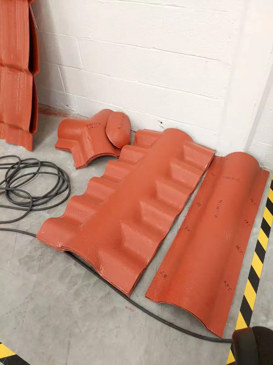 HDPE roof tile samples