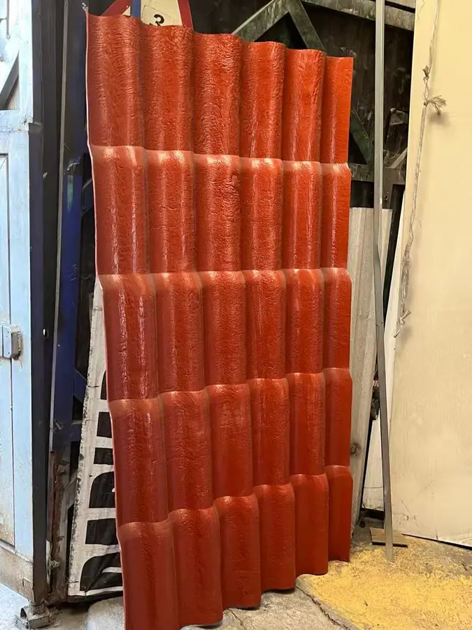 HDPE roof tile surface