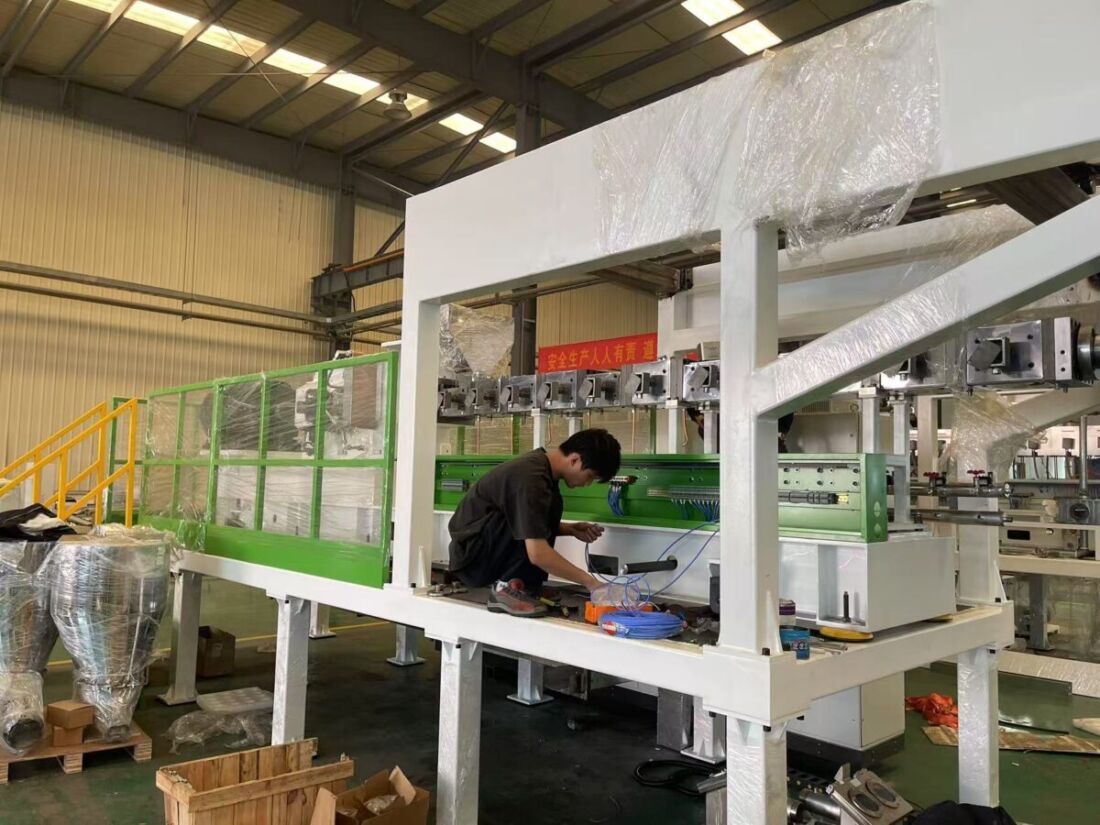 PET sheet production line -terminal wiring