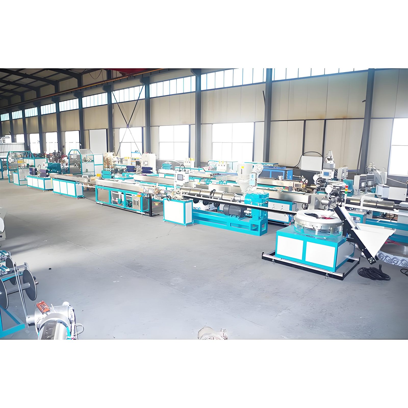Series production of drip tape lines in the workshop