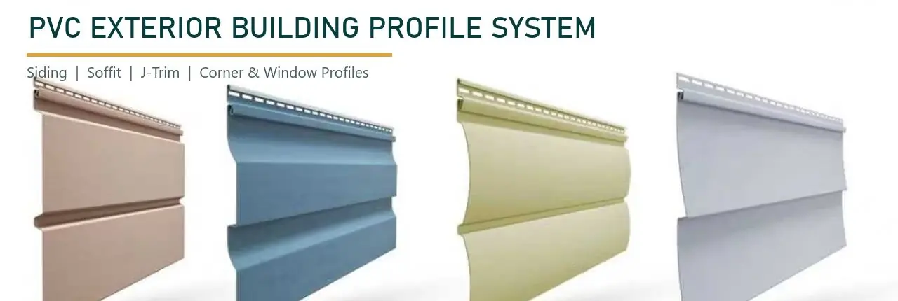 PVC exterior building profile system