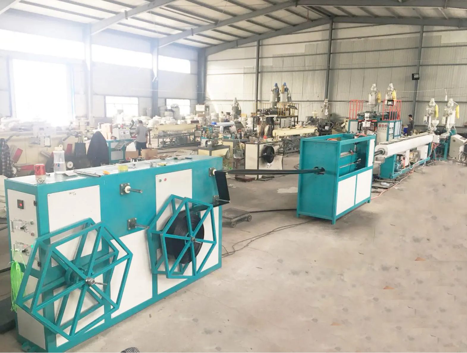 PE and PVC Layflat Hose Extrusion Line by BENK MACHINE