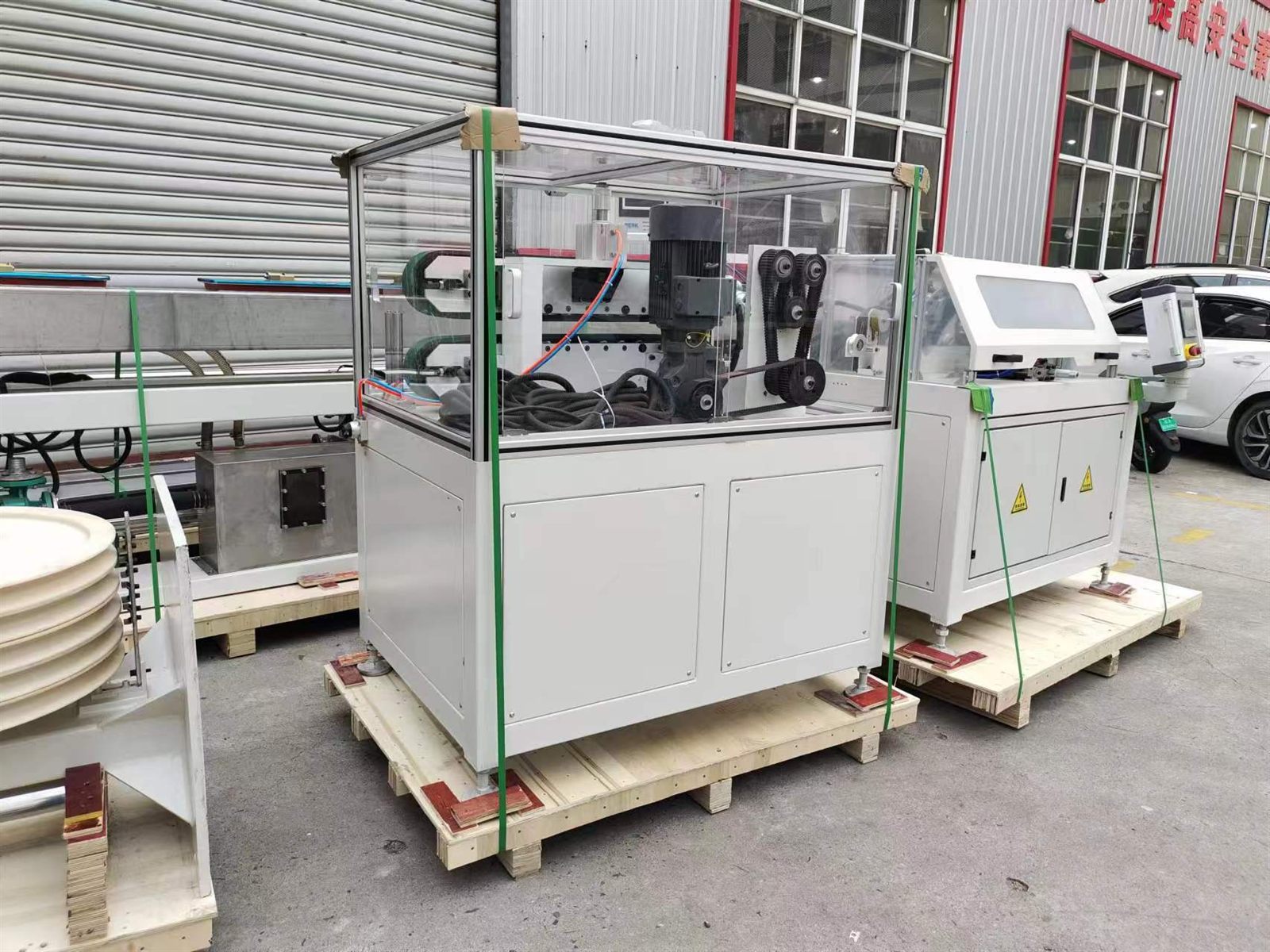 Machine prepared and tested before shipment