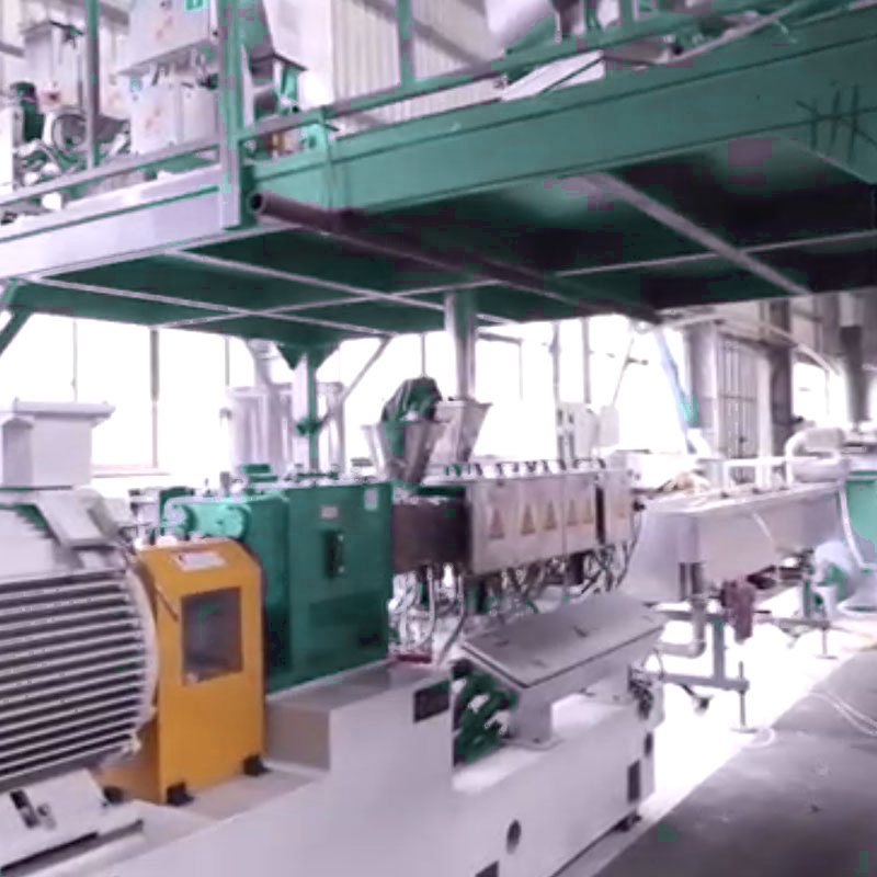 Parallel Twin Screw Compounding and Pelletizing Line manufactured by BENK Machinery
