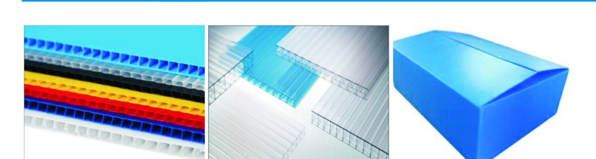 PC / PP hollow grid sheet extrusion line manufactured by BENK &ndash; applications