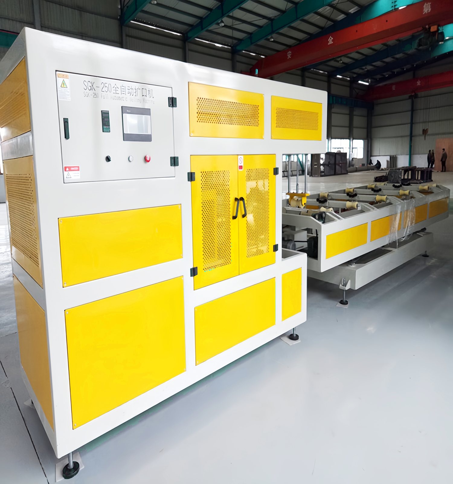 Automatic Pipe Belling Machine manufactured by BENK Machinery