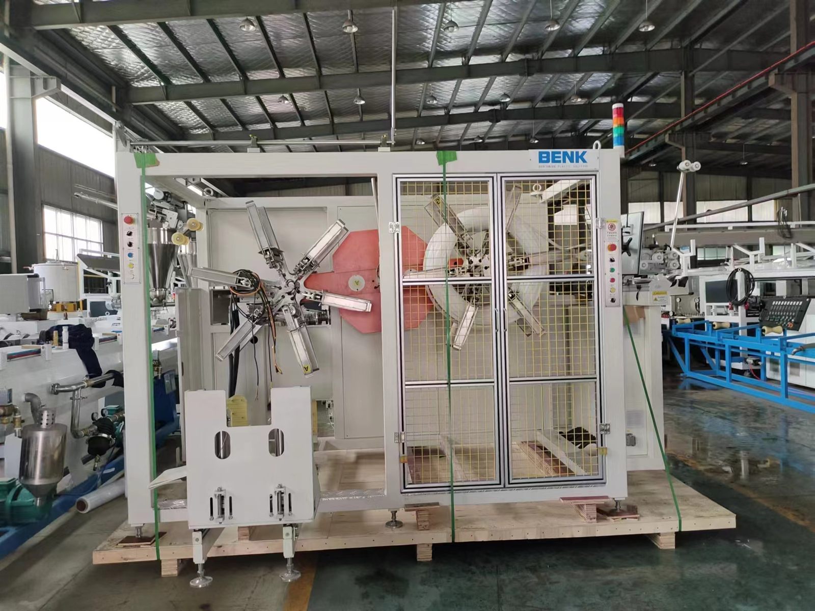 Automatic Pipe and Drip Tape Winder by BENK MACHINE
