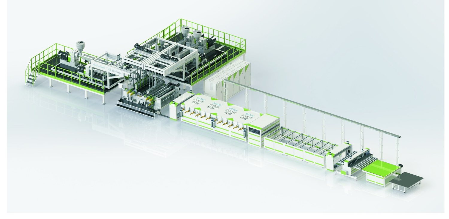 PP Honeycomb Board Extrusion Line manufactured by BENK Machinery