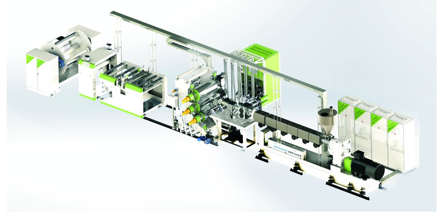 PP / PS / PLA high speed single screw sheet extrusion line by BENK