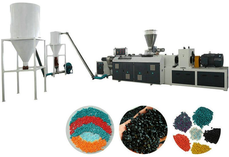 PVC Conical Twin Screw Pelletizing Line manufactured by BENK Machinery