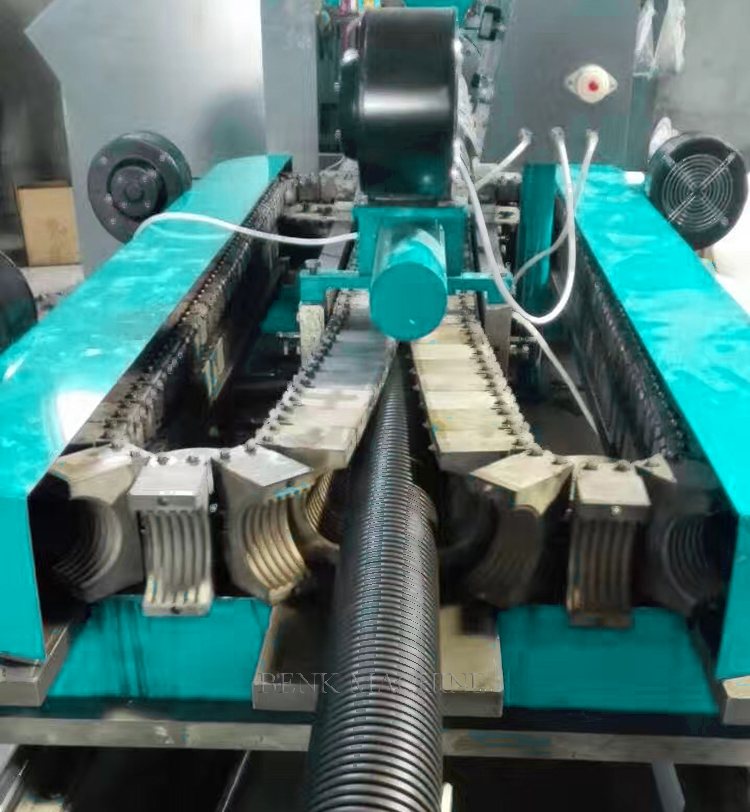 Single Wall Corrugated Pipe Extrusion Line manufactured by BENK Machinery