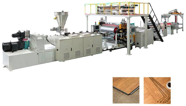 SPC Vinyl Floor Production Line manufactured by BENK Machinery